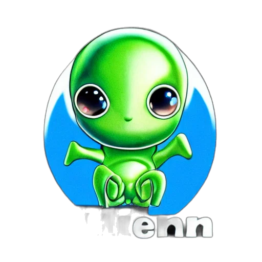 creature, animal, 3d render, concept art, cartoon, fantasy art, outer space, baby transparent PNG cut-out