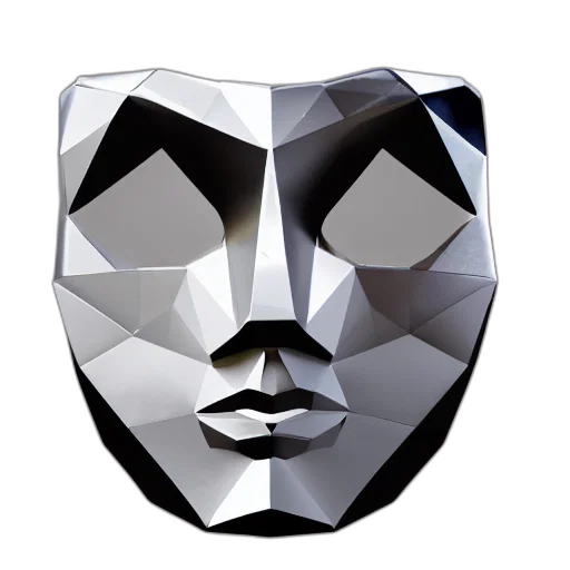 mask, jewelry, face, crown, 3d render, concept art, photorealistic, monochrome transparent PNG cut-out