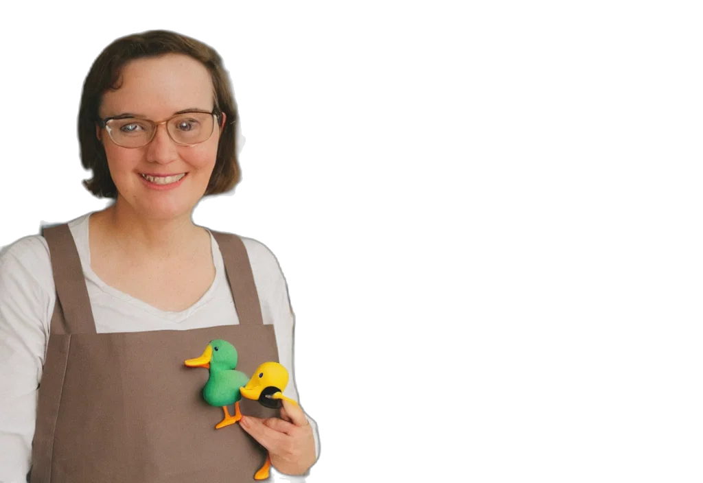 staff, 3d render, woman, duck transparent PNG cut-out