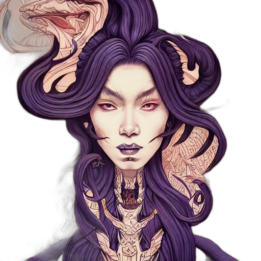 face, mask, dragon, fantasy art transparent PNG cut-out