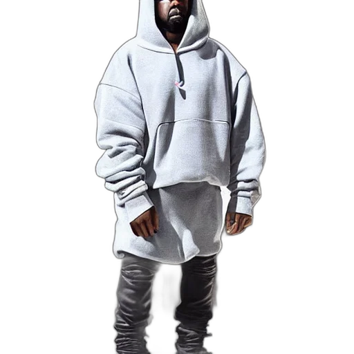jacket, creature, animal, shoes, 3d render, concept art, photorealistic, vaporwave transparent PNG cut-out