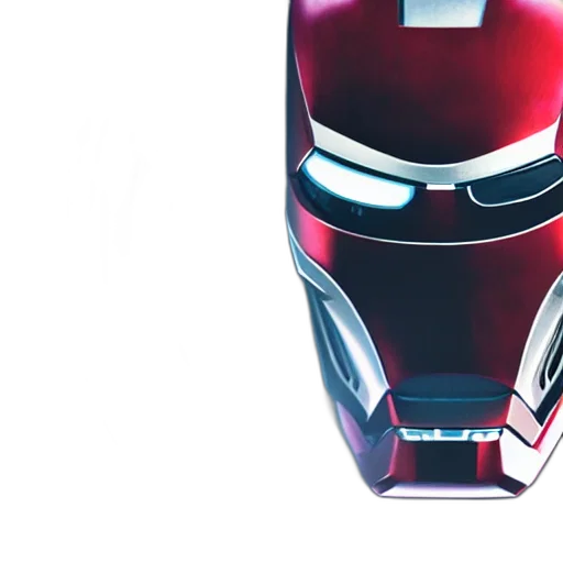 robot, mask, face, 3d render transparent PNG cut-out