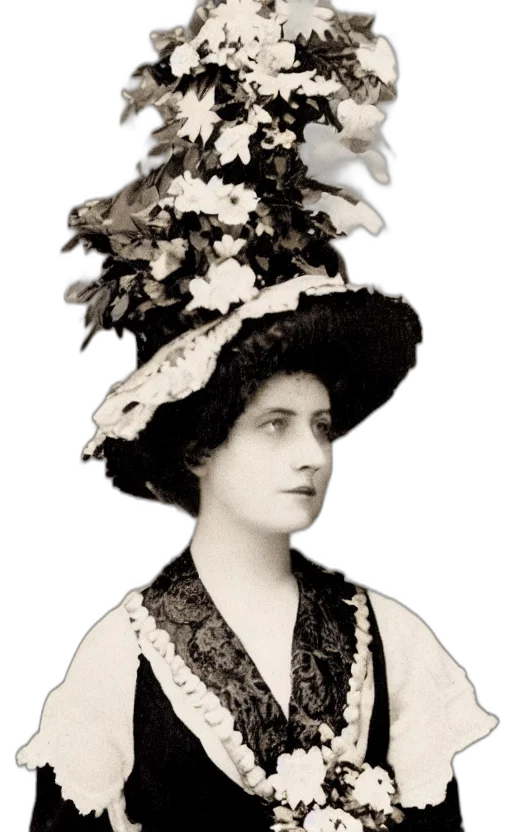 hat, dress, staff, crown, photorealistic, concept art, portrait, lovely transparent PNG cut-out