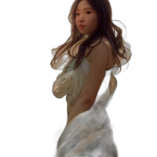dress, creature, hair, dragon transparent PNG cut-out