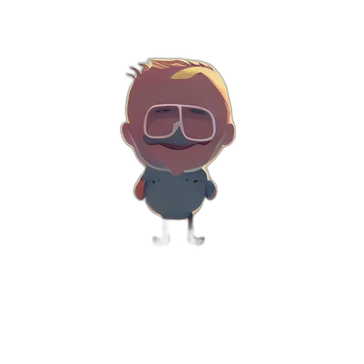 jacket, staff, creature, robot transparent PNG cut-out