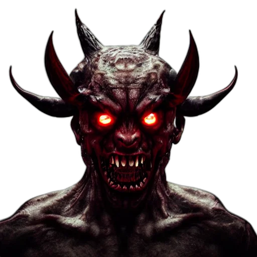 face, mask, creature, concept art, pixel art, photorealistic, fantasy art, devil transparent PNG cut-out