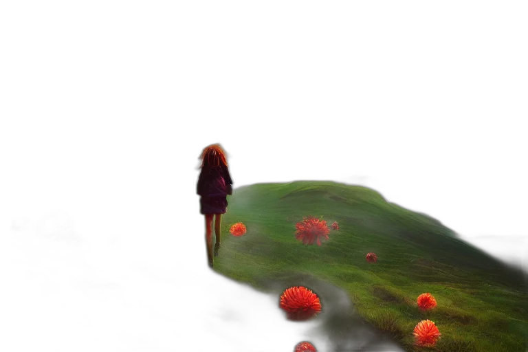 dress, creature, flower, bottle, concept art, fantasy art, 3d render, photorealistic transparent PNG cut-out