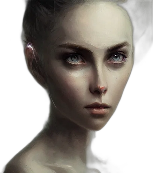 face, robot, mask, creature, fantasy art, photorealistic, concept art, oil painting transparent PNG cut-out