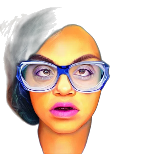 face, 3d render, cartoon, photorealistic transparent PNG cut-out