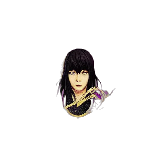 staff, hair, face, mask transparent PNG cut-out