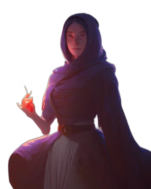 dress, staff, crown, jacket, concept art, fantasy art, comic book art, cyberpunk transparent PNG cut-out