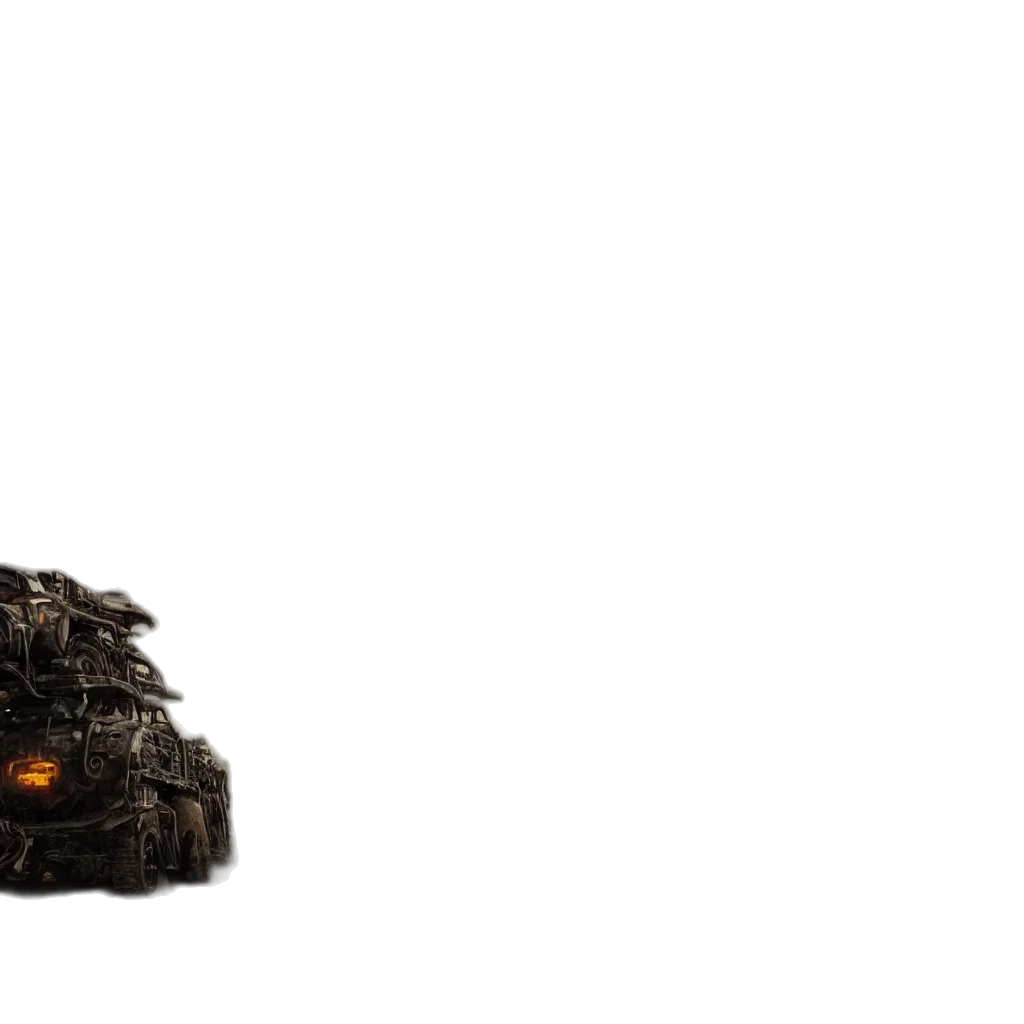 car, weapon, dragon, robot, concept art, 3d render, pixel art, photorealistic transparent PNG cut-out