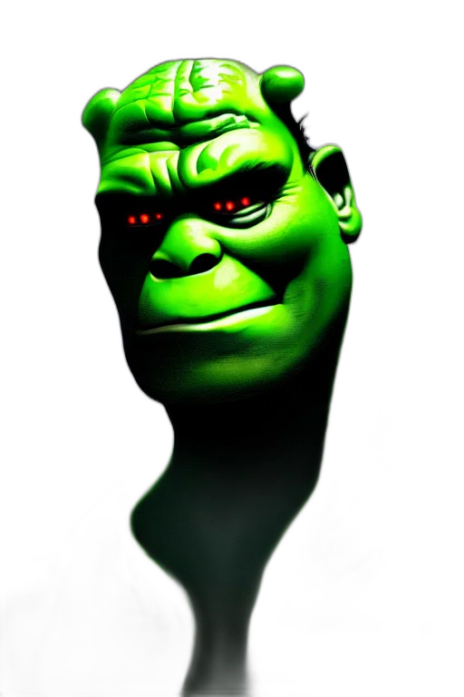 face, mask, creature, staff, 3d render, concept art, photorealistic, comic book art transparent PNG cut-out