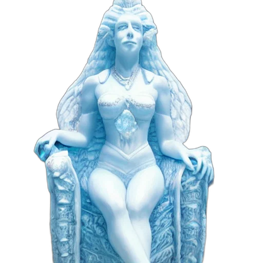 furniture, jewelry, concept art, fantasy art, 3d render, pixel art, blue, beautiful transparent PNG cut-out