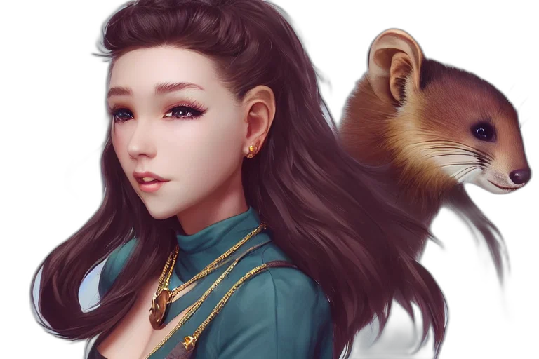 fantasy art, concept art, photorealistic, anime transparent PNG cut-out