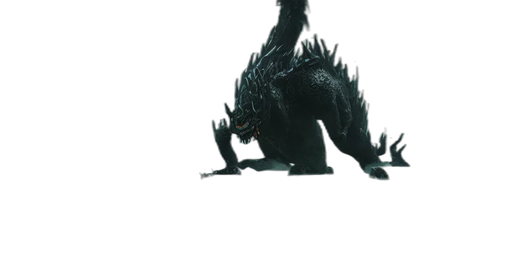 dragon, creature, animal, staff, concept art, 3d render, fantasy art, pixel art transparent PNG cut-out