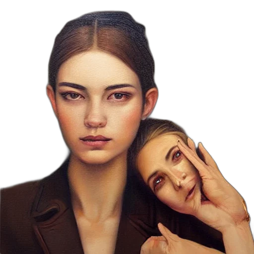 face, jacket, jewelry, mask, photorealistic, concept art, oil painting, fantasy art transparent PNG cut-out
