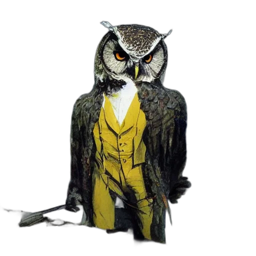 jacket, animal, staff, mask transparent PNG cut-out