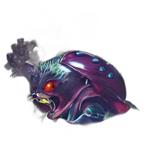 creature, dragon, mask, staff, concept art, fantasy art, 3d render, pixel art transparent PNG cut-out