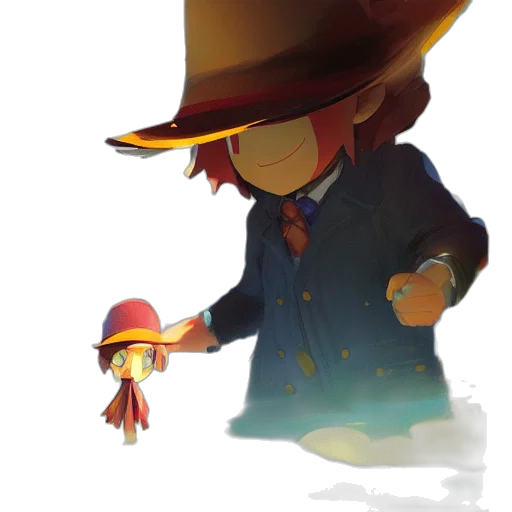 hat, staff, weapon, creature transparent PNG cut-out