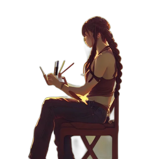staff, hair, weapon, sword transparent PNG cut-out