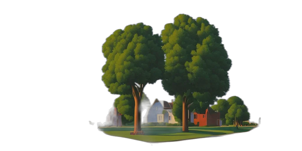 tree, furniture, crown, 3d render transparent PNG cut-out
