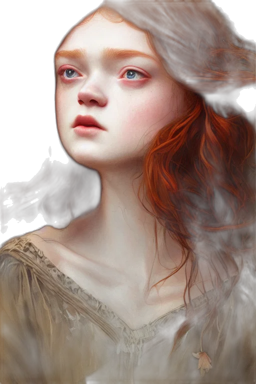 face, dragon, dress, crown, fantasy art, photorealistic, oil painting, concept art transparent PNG cut-out