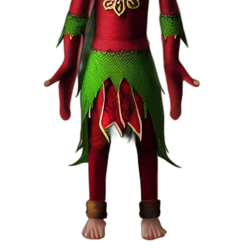mask, dragon, creature, staff, 3d render, concept art, fantasy art, red transparent PNG cut-out