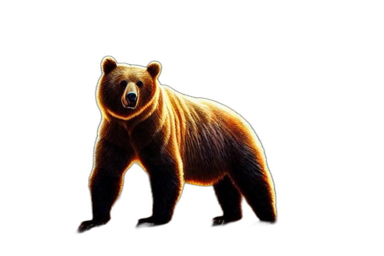 animal, staff, creature, concept art, photorealistic, pixel art, 3d render, golden transparent PNG cut-out