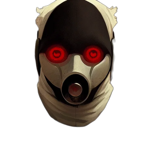 mask, face, creature, weapon transparent PNG cut-out