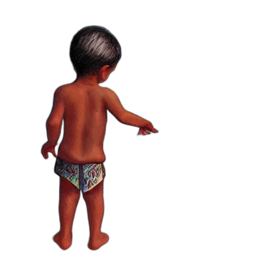 hair, creature, staff, 3d render, photorealistic, concept art, pixel art, full transparent PNG cut-out