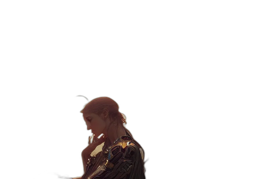 jacket, dress, robot, crown transparent PNG cut-out