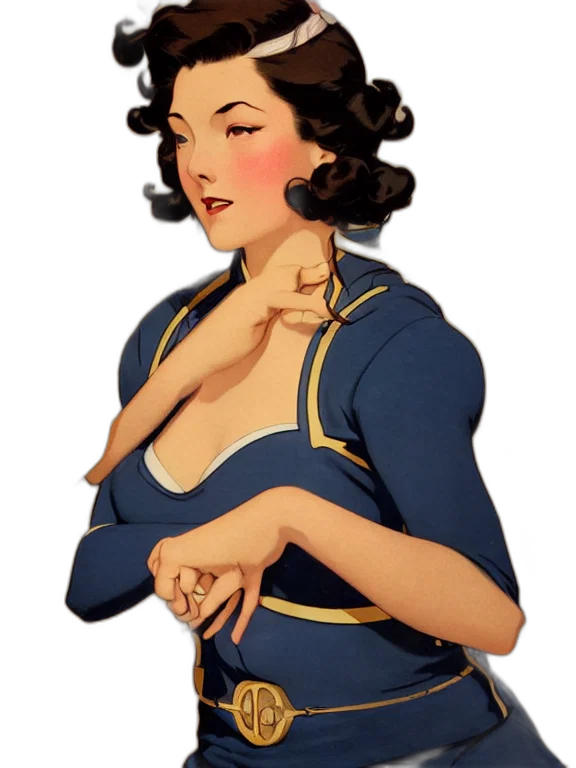 dress, jacket, staff, jewelry transparent PNG cut-out