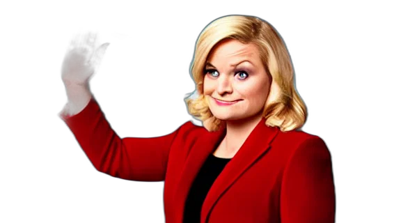 jacket, leslie, knope, show transparent PNG cut-out