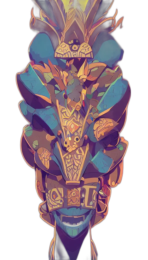 crown, mask, staff, sword transparent PNG cut-out