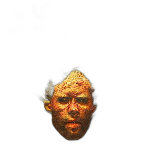 mask, face, crown, creature, 3d render, photorealistic, concept art, pixel art transparent PNG cut-out