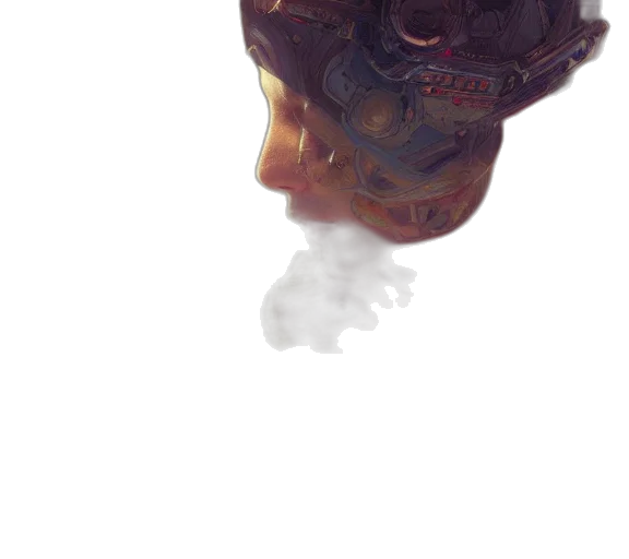 robot, mask, face, bottle, 3d render, concept art, photorealistic, fantasy art transparent PNG cut-out