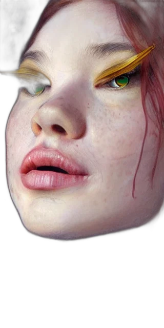 face, mask, creature, robot, photorealistic, concept art, 3d render, fantasy art transparent PNG cut-out