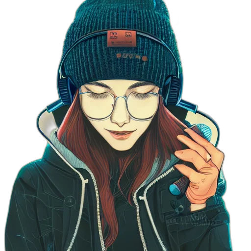 jacket, face, hat, mask transparent PNG cut-out
