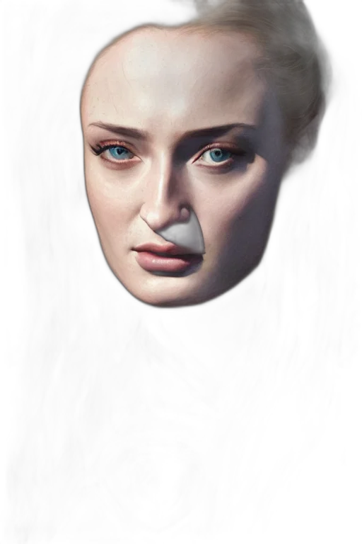 face, mask, robot, hair, photorealistic, concept art, 3d render, fantasy art transparent PNG cut-out