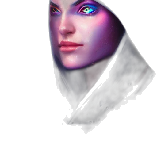 face, mask, staff, robot, fantasy art, concept art, photorealistic, watercolor transparent PNG cut-out
