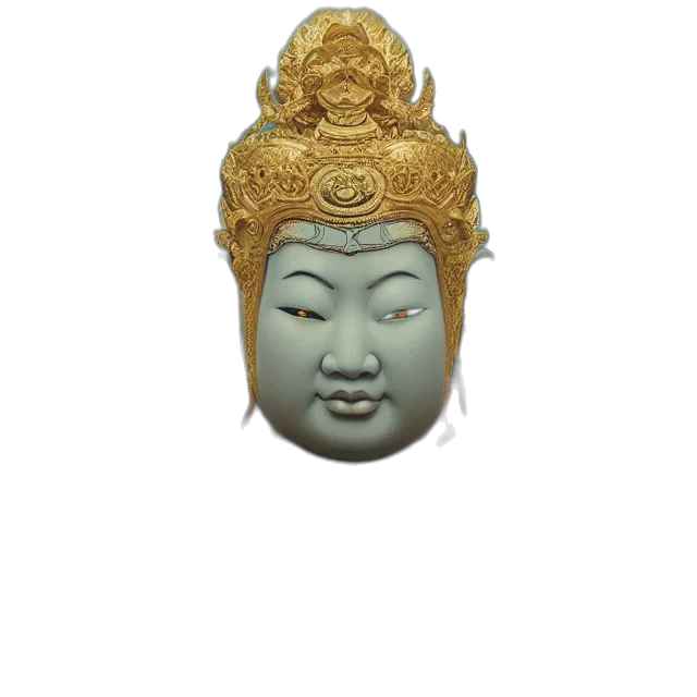 mask, face, jewelry, staff transparent PNG cut-out
