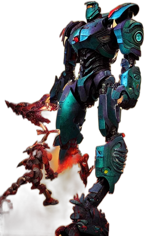 robot, weapon, dragon, creature transparent PNG cut-out