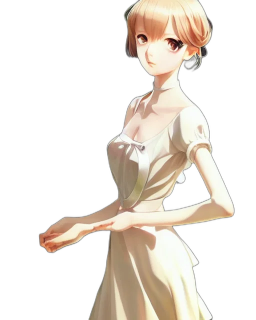 dress, staff, crown, weapon transparent PNG cut-out
