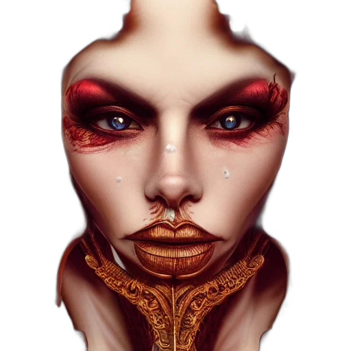 face, mask, crown, jewelry transparent PNG cut-out