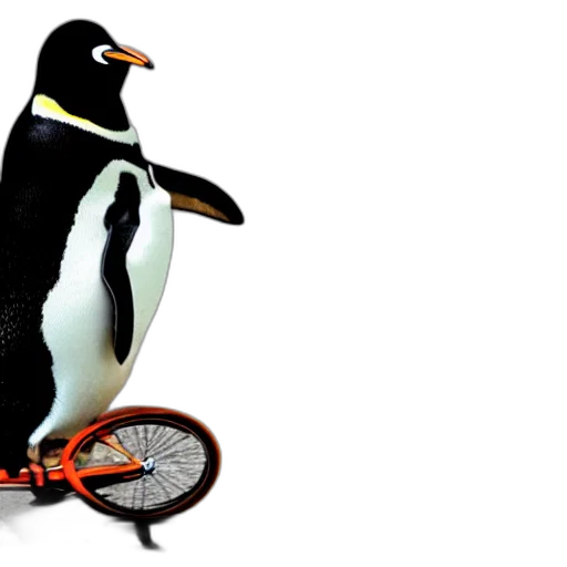 animal, 3d render, concept art, penguin transparent PNG cut-out