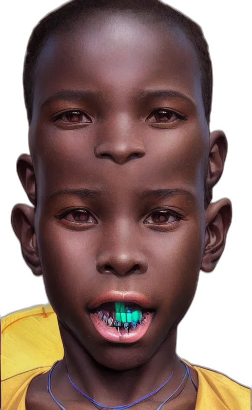 face, mask, creature, jewelry, photorealistic, 3d render, cyberpunk, concept art transparent PNG cut-out