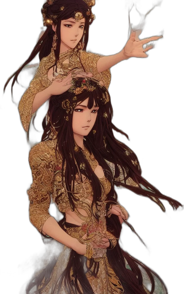 dragon, dress, fantasy art, concept art transparent PNG cut-out
