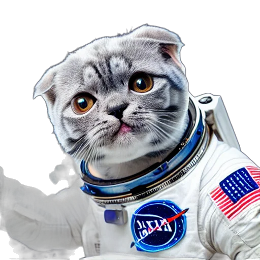 animal, concept art, photorealistic, outer space transparent PNG cut-out