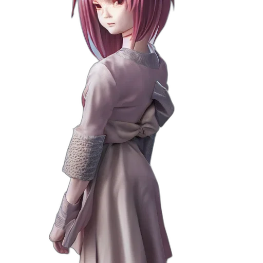 dress, jacket, staff, face transparent PNG cut-out
